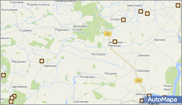 mapa Michalcza, Michalcza na mapie Targeo