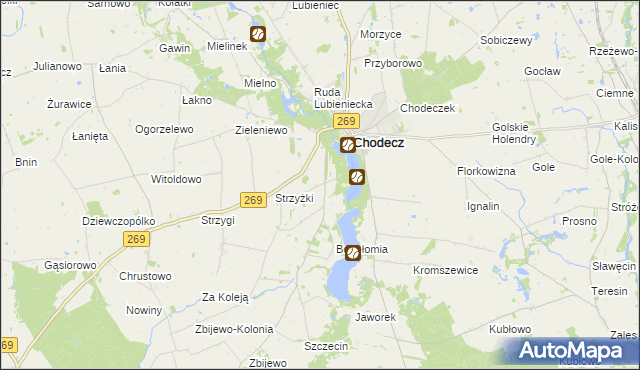 mapa Mstowo, Mstowo na mapie Targeo