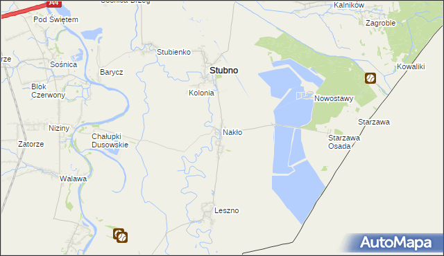 mapa Nakło gmina Stubno, Nakło gmina Stubno na mapie Targeo