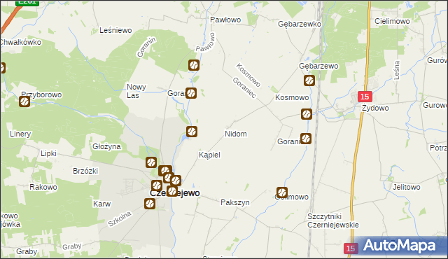 mapa Nidom, Nidom na mapie Targeo