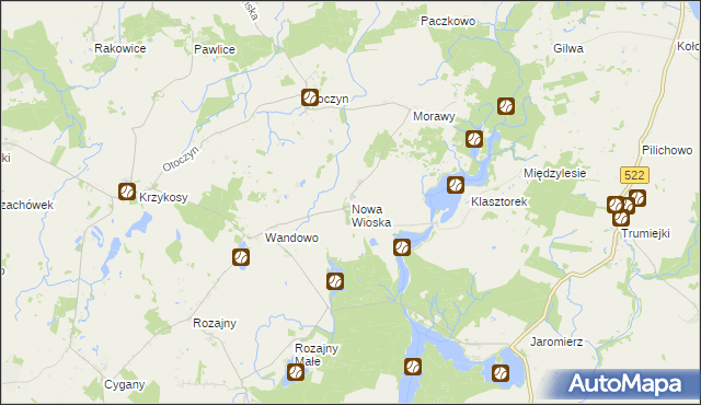 mapa Nowa Wioska gmina Gardeja, Nowa Wioska gmina Gardeja na mapie Targeo