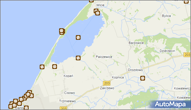 mapa Palczewice, Palczewice na mapie Targeo