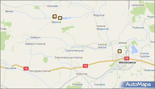 mapa Peresołowice, Peresołowice na mapie Targeo