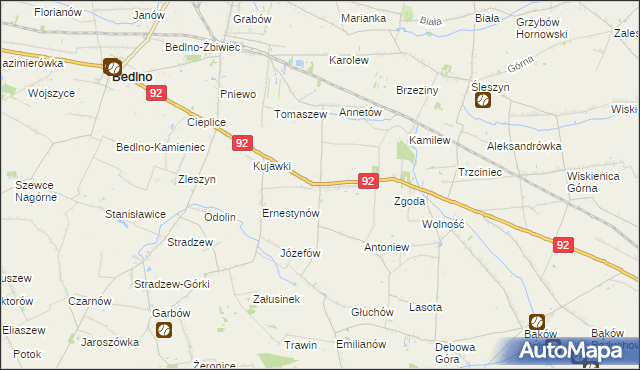mapa Plecka Dąbrowa, Plecka Dąbrowa na mapie Targeo
