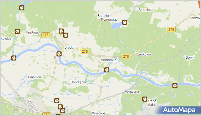 mapa Pomorsko, Pomorsko na mapie Targeo