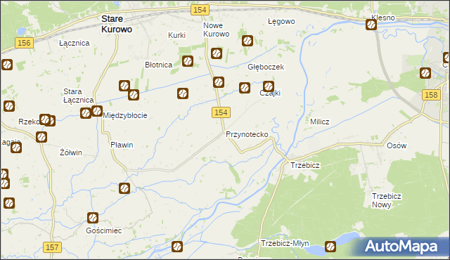 mapa Przynotecko, Przynotecko na mapie Targeo