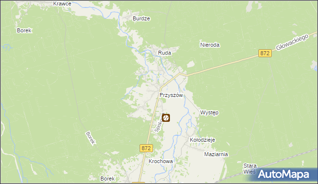 mapa Przyszów, Przyszów na mapie Targeo
