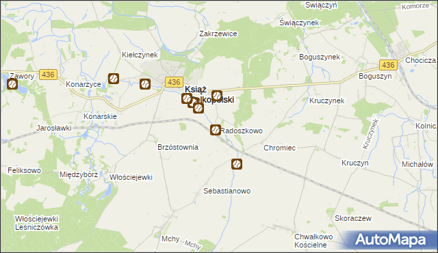 mapa Radoszkowo, Radoszkowo na mapie Targeo