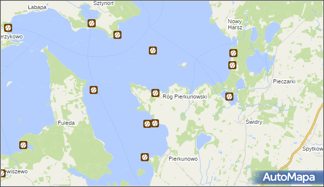 mapa Róg Pierkunowski, Róg Pierkunowski na mapie Targeo