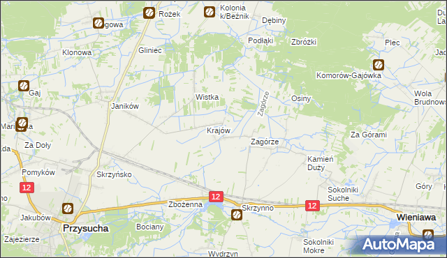 mapa Romualdów gmina Wieniawa, Romualdów gmina Wieniawa na mapie Targeo