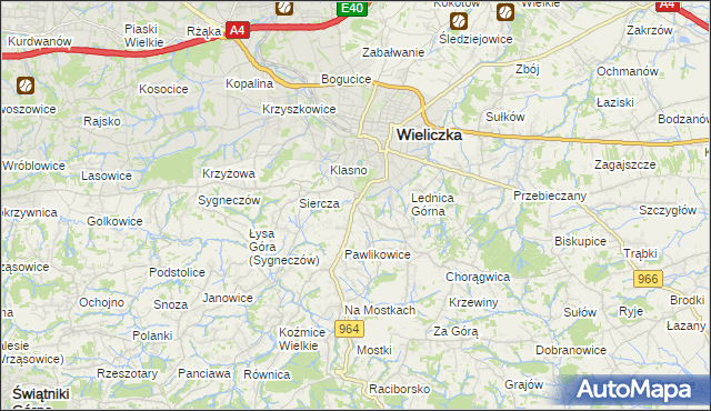 mapa Rożnowa, Rożnowa na mapie Targeo