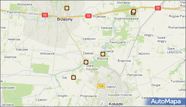 mapa Ścibiorów, Ścibiorów na mapie Targeo