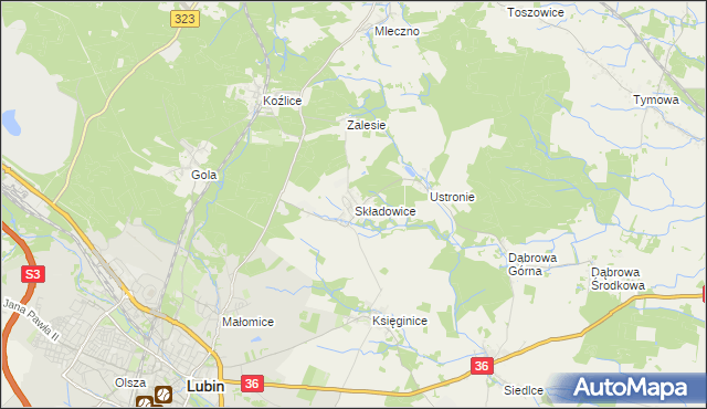 mapa Składowice, Składowice na mapie Targeo
