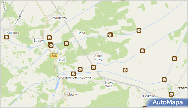 mapa Solec Nowy, Solec Nowy na mapie Targeo