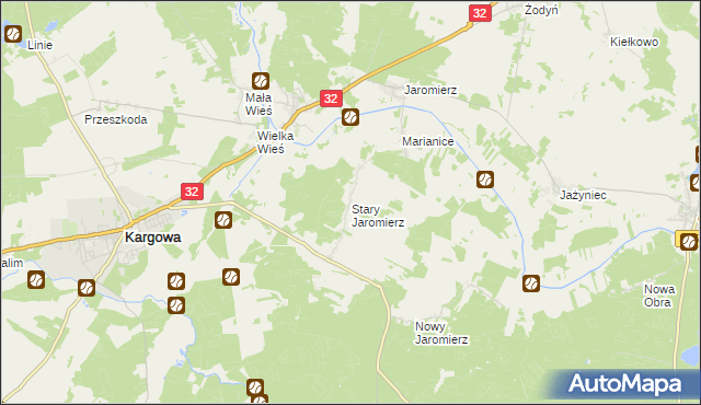 mapa Stary Jaromierz, Stary Jaromierz na mapie Targeo