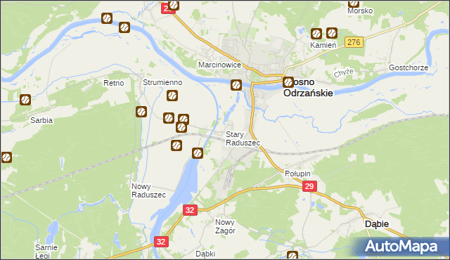 mapa Stary Raduszec, Stary Raduszec na mapie Targeo