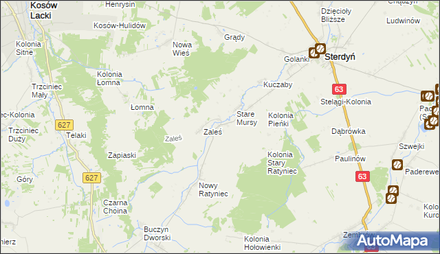 mapa Stary Ratyniec, Stary Ratyniec na mapie Targeo