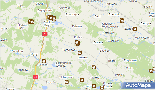 mapa Suskrajowice, Suskrajowice na mapie Targeo
