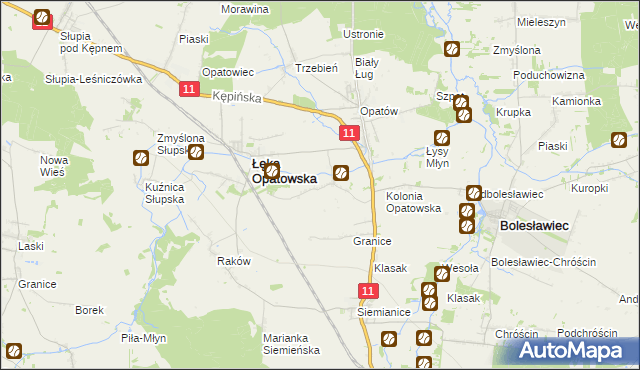 mapa Szalonka, Szalonka na mapie Targeo