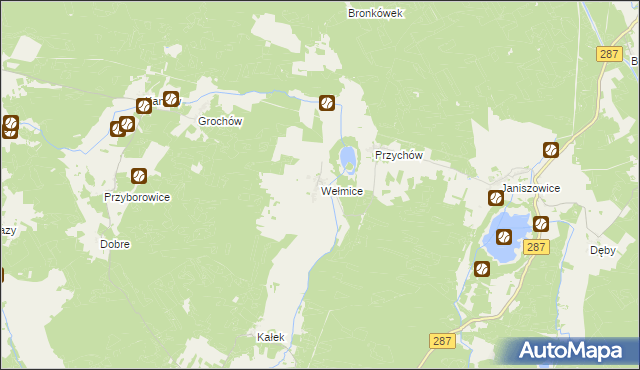 mapa Wełmice, Wełmice na mapie Targeo