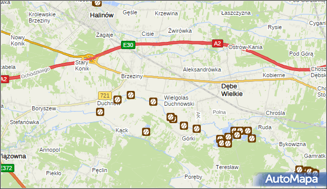 mapa Wielgolas Duchnowski, Wielgolas Duchnowski na mapie Targeo