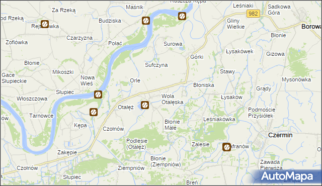 mapa Wola Otałęska, Wola Otałęska na mapie Targeo