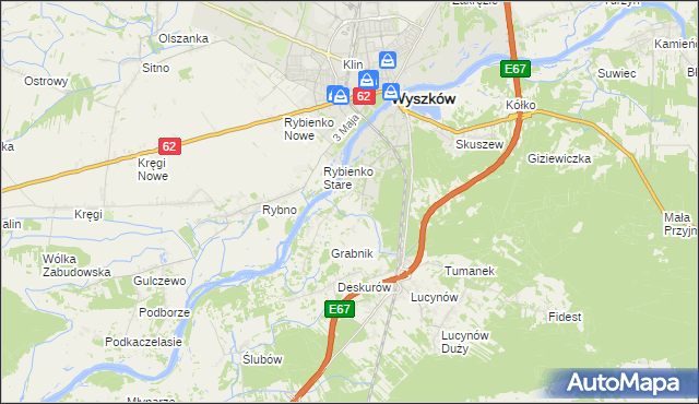mapa Drogoszewo gmina Wyszków, Drogoszewo gmina Wyszków na mapie Targeo
