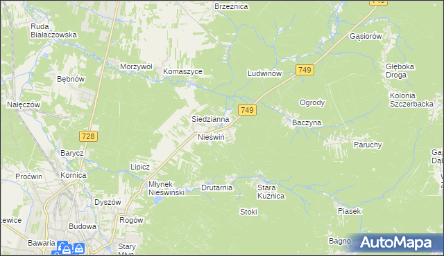 mapa Fidor, Fidor na mapie Targeo