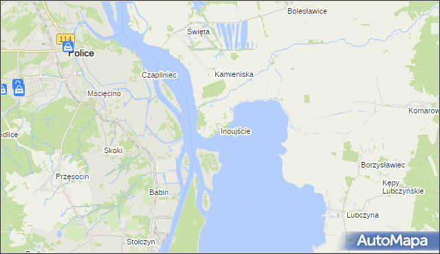 mapa Inoujście, Inoujście na mapie Targeo