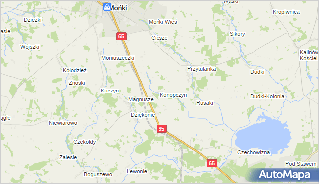 mapa Konopczyn, Konopczyn na mapie Targeo