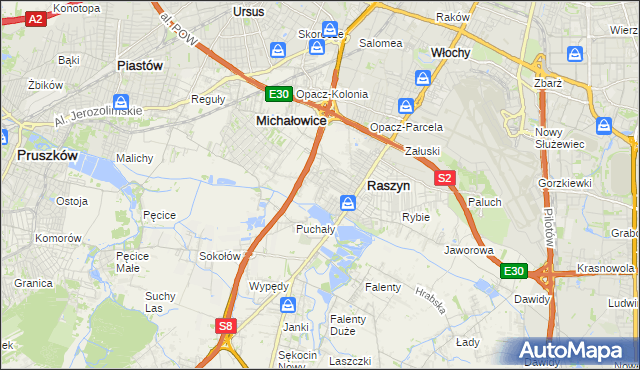 mapa Nowe Grocholice, Nowe Grocholice na mapie Targeo