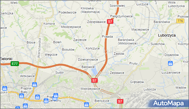 mapa Raciborowice gmina Michałowice, Raciborowice gmina Michałowice na mapie Targeo