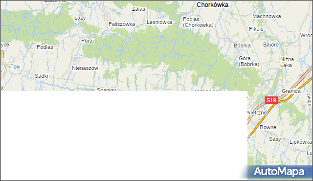 mapa Kobylany gmina Chorkówka, Kobylany gmina Chorkówka na mapie Targeo