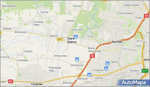 mapa Latchorzew, Latchorzew na mapie Targeo