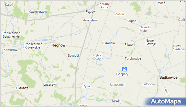 mapa Rylsk Duży, Rylsk Duży na mapie Targeo