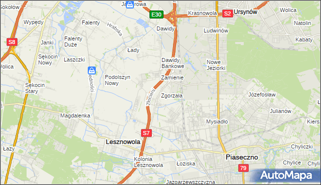 mapa Zgorzała, Zgorzała na mapie Targeo
