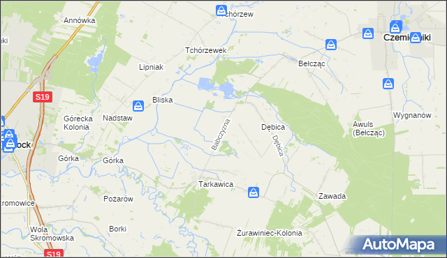 mapa Babczyzna, Babczyzna na mapie Targeo