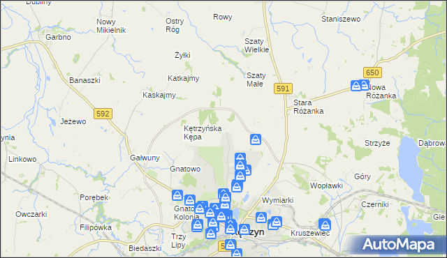 mapa Bałtrucie, Bałtrucie na mapie Targeo