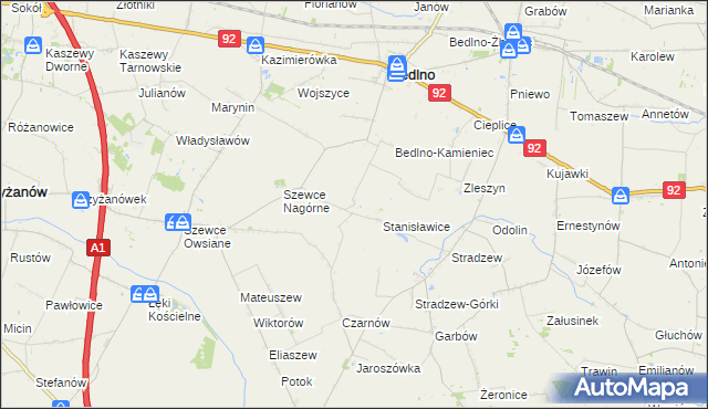mapa Baranowizna, Baranowizna na mapie Targeo