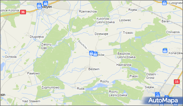 mapa Baszków, Baszków na mapie Targeo