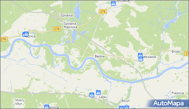 mapa Będów, Będów na mapie Targeo