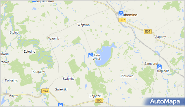 mapa Biała Wola, Biała Wola na mapie Targeo