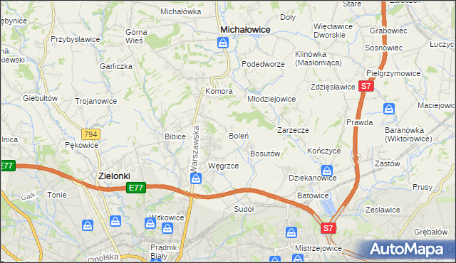mapa Boleń, Boleń na mapie Targeo