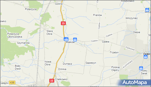mapa Borzęcice, Borzęcice na mapie Targeo