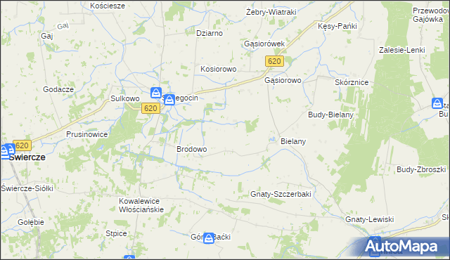 mapa Brodowo-Wity, Brodowo-Wity na mapie Targeo