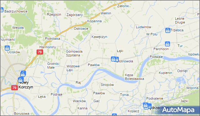 mapa Brzostków, Brzostków na mapie Targeo