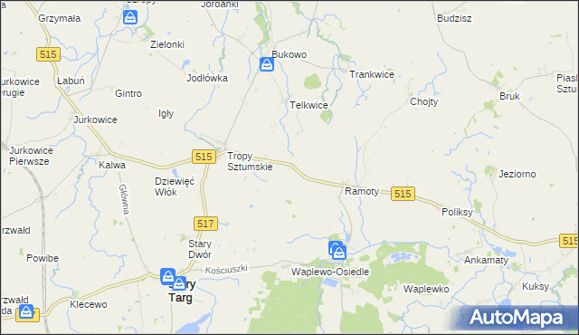mapa Brzozówka gmina Stary Targ, Brzozówka gmina Stary Targ na mapie Targeo