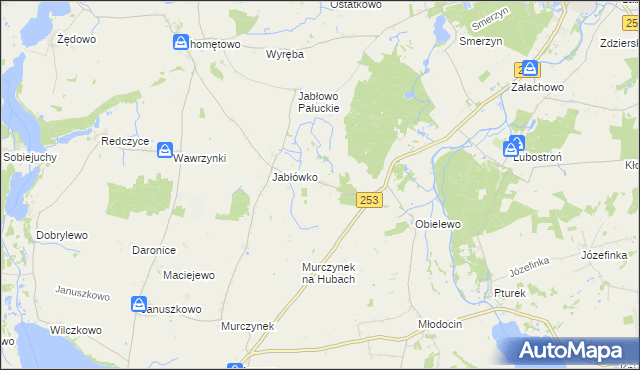 mapa Buszkowo gmina Łabiszyn, Buszkowo gmina Łabiszyn na mapie Targeo