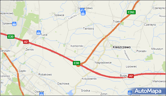 mapa Bylin, Bylin na mapie Targeo