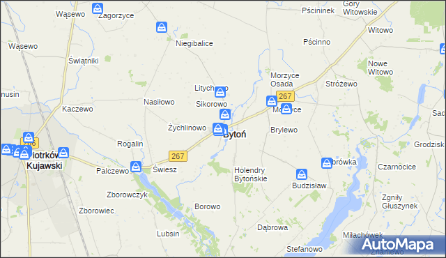 mapa Bytoń, Bytoń na mapie Targeo